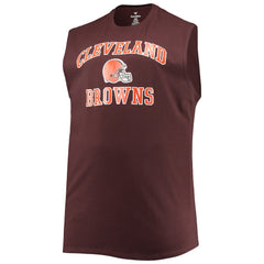 Cleveland Browns Big & Tall Muscle Tank Top Brown | NFL