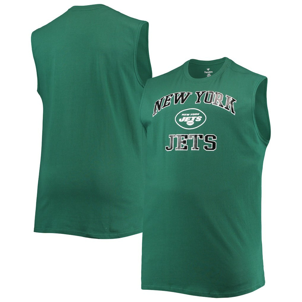 New York Jets Big & Tall Muscle Tank Top Green | NFL