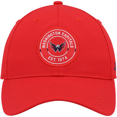 Washington Capitals adidas Team Circle Slouch Adjustable Hat - Red - NHL