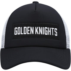 Vegas Golden Knights adidas Team Plate Trucker Snapback Hat - Black/White - NHL