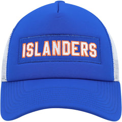 New York Islanders adidas Team Plate Trucker Snapback Hat - Royal/White - NHL