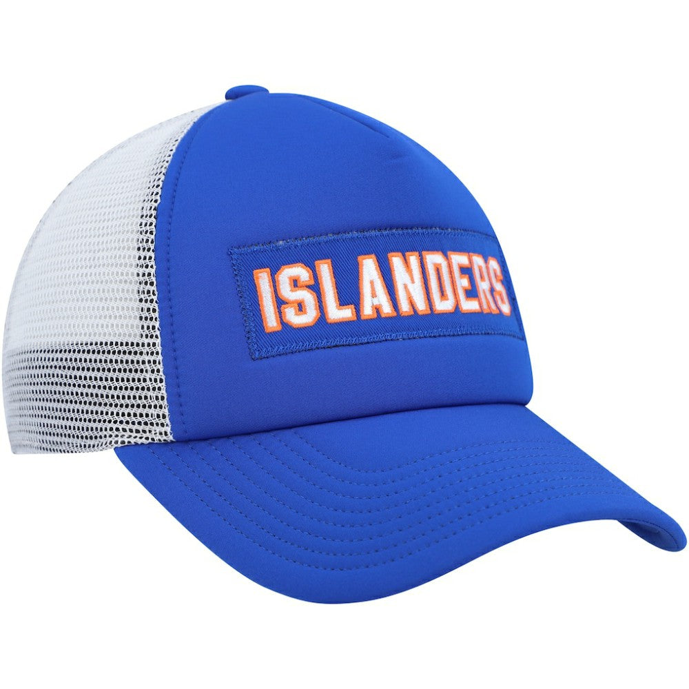 New York Islanders adidas Team Plate Trucker Snapback Hat - Royal/White - NHL