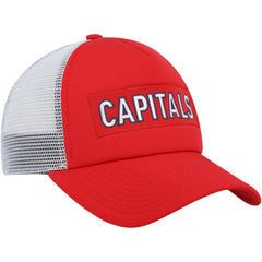 Washington Capitals adidas Team Plate Trucker Snapback Hat - Red/White - NHL