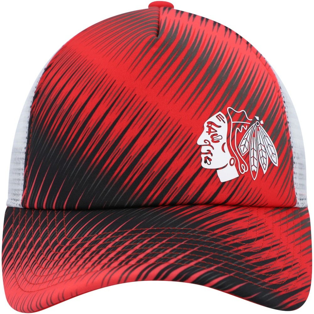 Chicago Blackhawks adidas Women's Graphic Foam Trucker Snapback Hat - Red/White - NHL