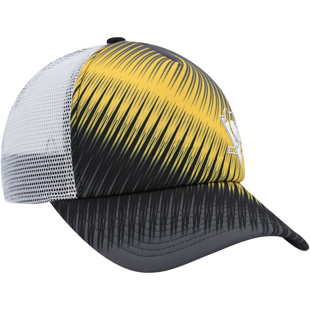 Pittsburgh Penguins adidas Women's Graphic Foam Trucker Snapback Hat - Black/White - NHL