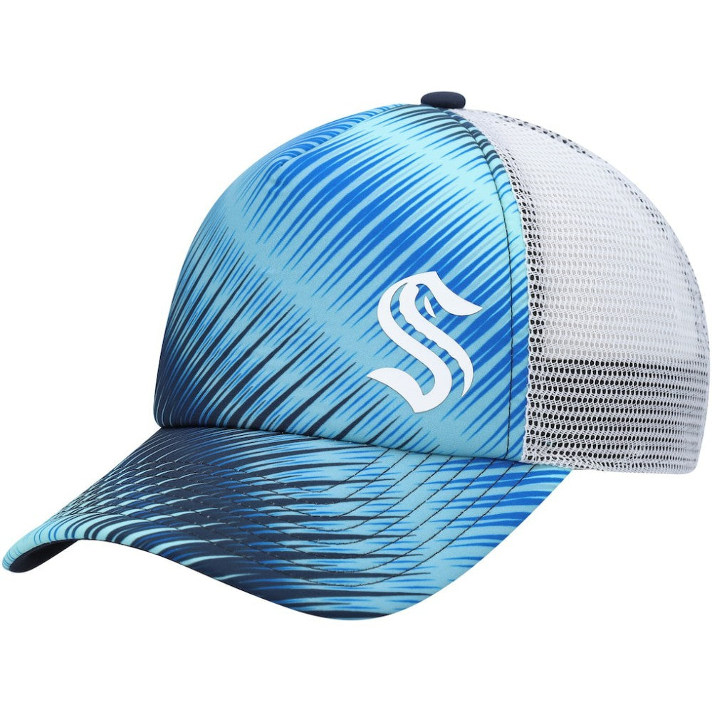 Seattle Kraken adidas Women's Graphic Foam Trucker Snapback Hat - Light Blue/White - NHL