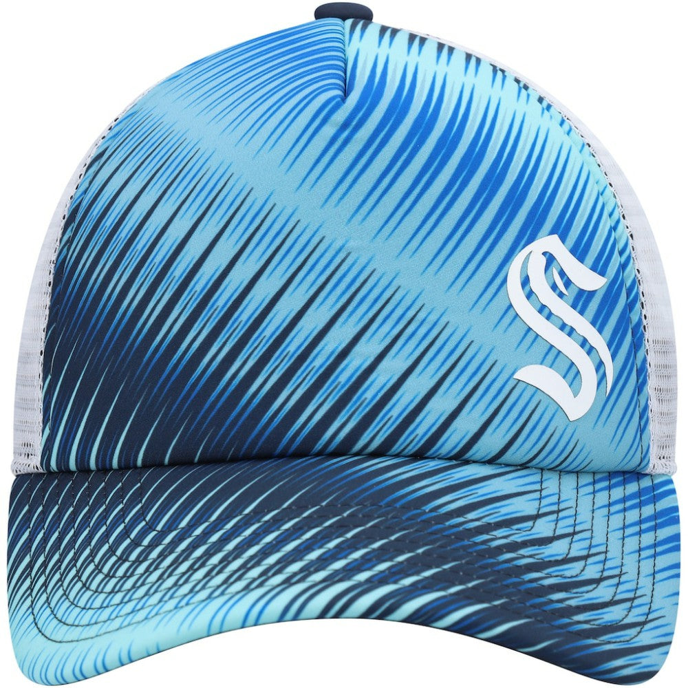 Seattle Kraken adidas Women's Graphic Foam Trucker Snapback Hat - Light Blue/White - NHL