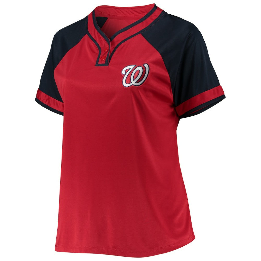 Washington Nationals Women's Plus Size Raglan T-Shirt - MLB