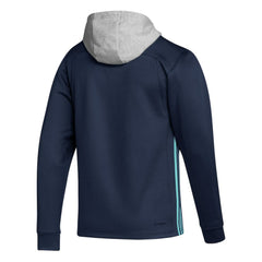 Seattle Kraken adidas Skate Lace Primeblue Team Pullover Hoodie - Deep Sea Blue - NHL
