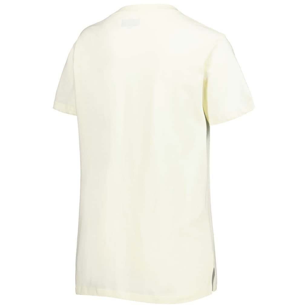 Las Vegas Raiders New Era Women's Chrome Sideline T-Shirt Cream | NFL