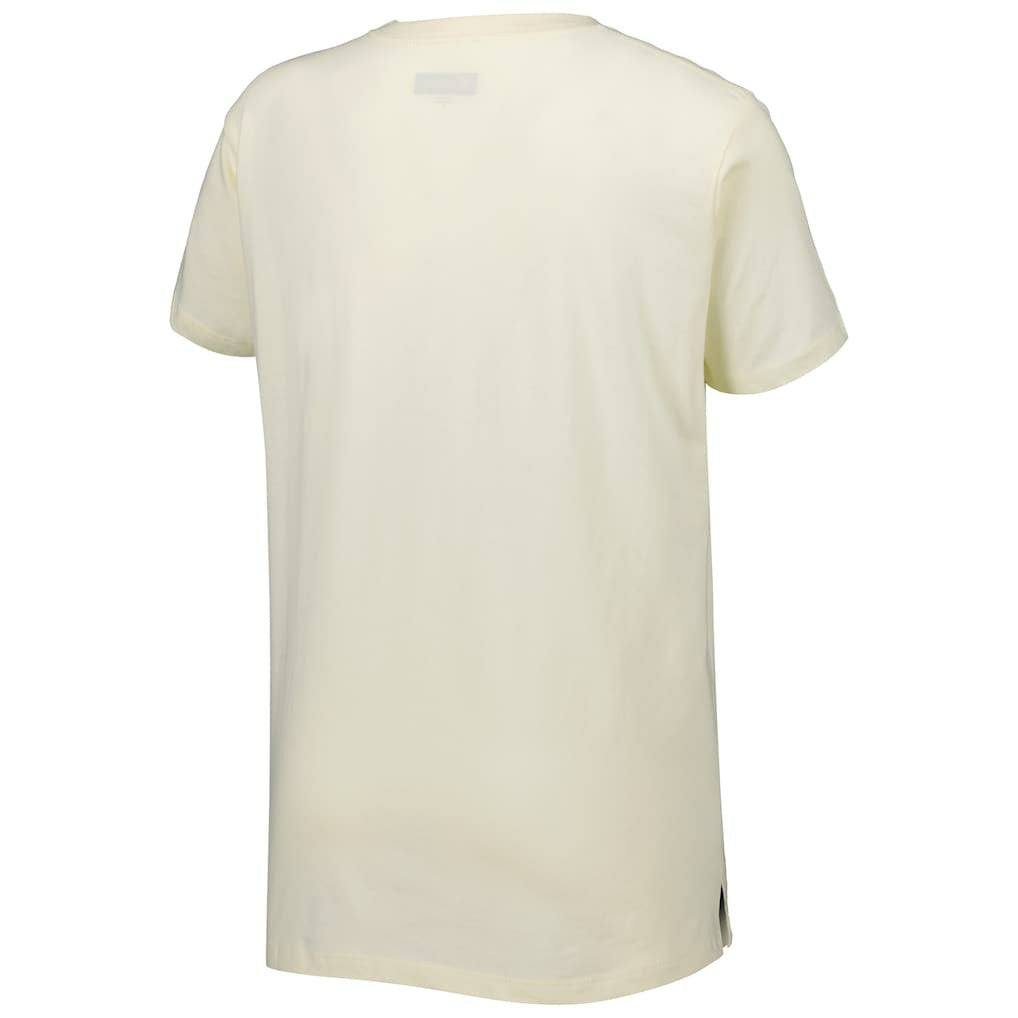 New Orleans Saints New Era Women's Chrome Sideline T-Shirt Cream | NFL