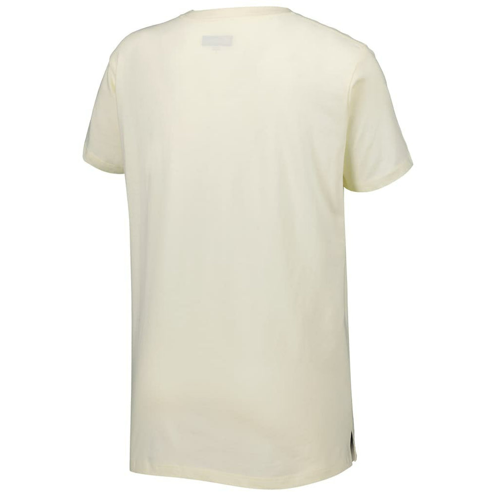 New Orleans Saints New Era Women's Chrome Sideline T-Shirt Cream | NFL