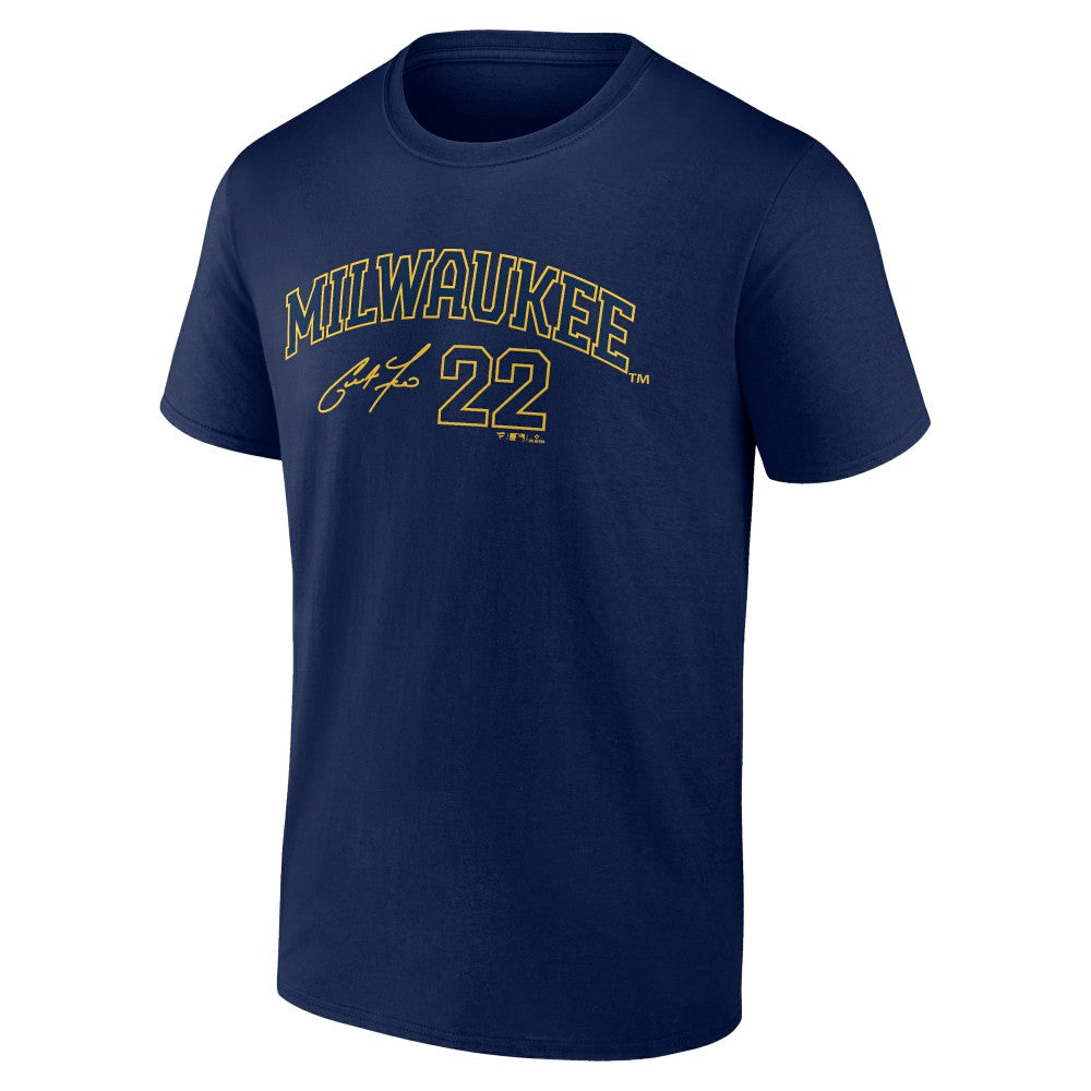 Christian Yelich Milwaukee Brewers Fanatics Player Name & Number T-Shirt - MLB
