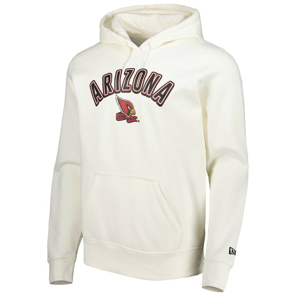 Arizona Cardinals New Era Sideline Chrome Pullover Hoodie Cream | NFL