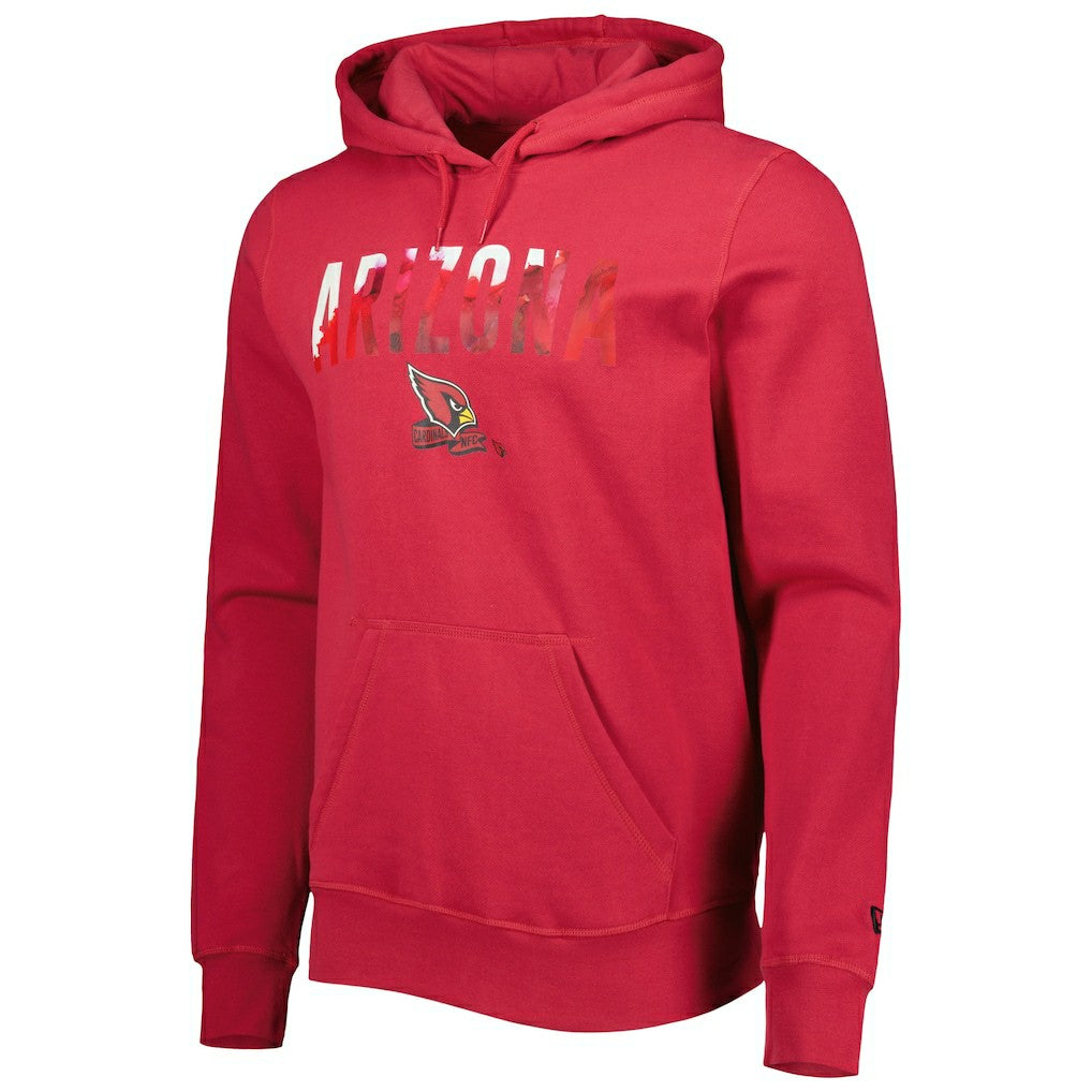 Arizona Cardinals New Era Ink Dye Pullover Hoodie Cardinal | NFL