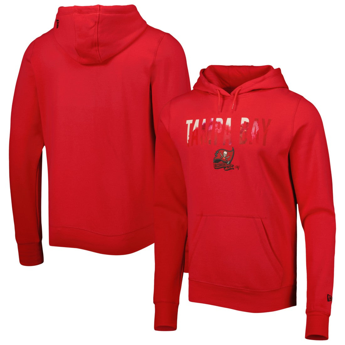 Tampa Bay Buccaneers New Era Ink Dye Pullover Hoodie Red | NFL