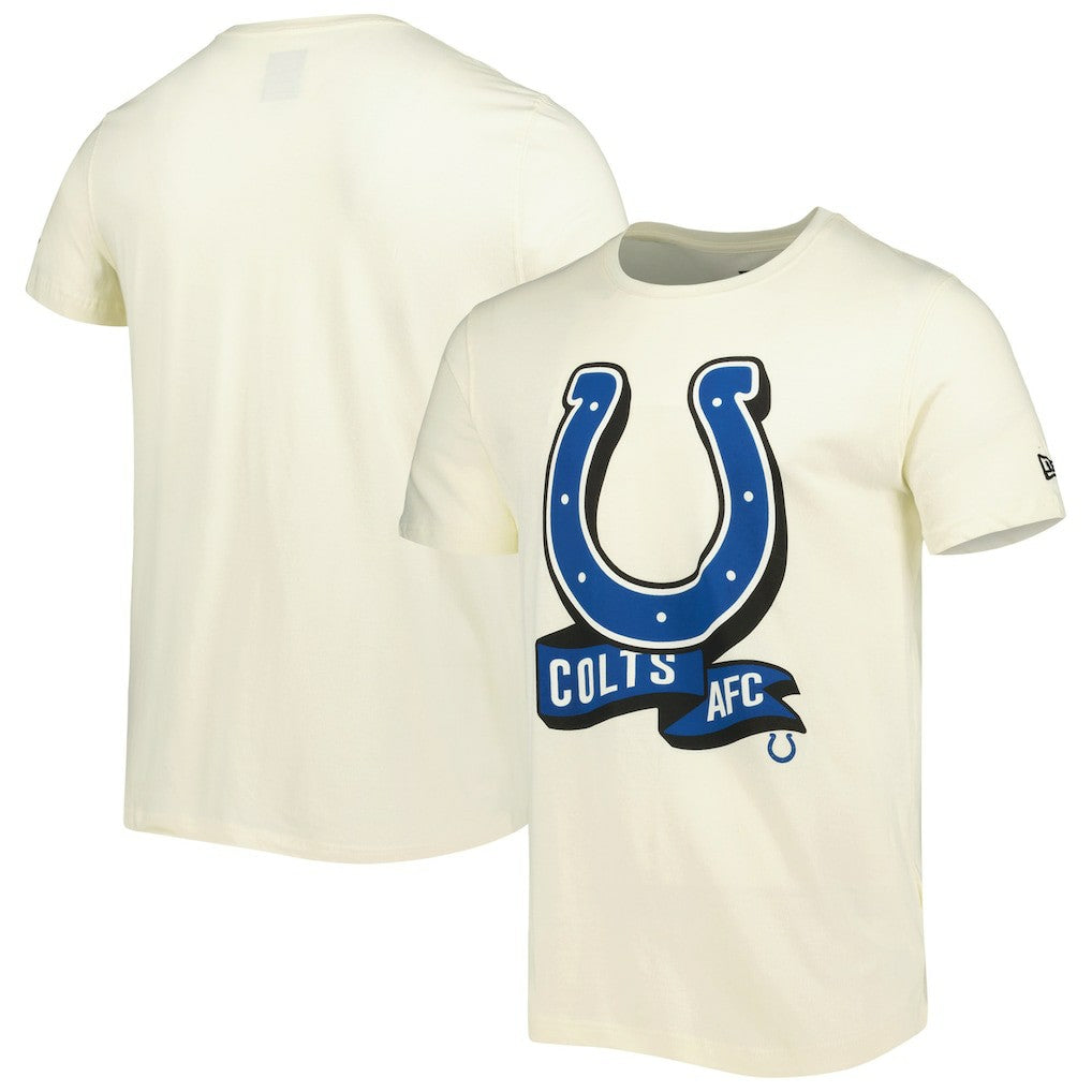 Indianapolis Colts New Era Sideline Chrome T-Shirt Cream | NFL
