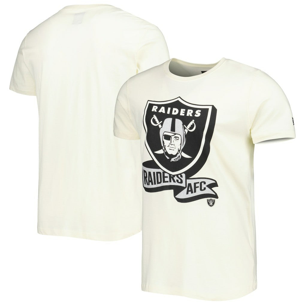Las Vegas Raiders New Era Sideline Chrome T-Shirt Cream | NFL