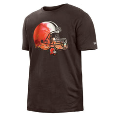 Cleveland Browns New Era 2022 Sideline Ink Dye T-Shirt Brown | NFL