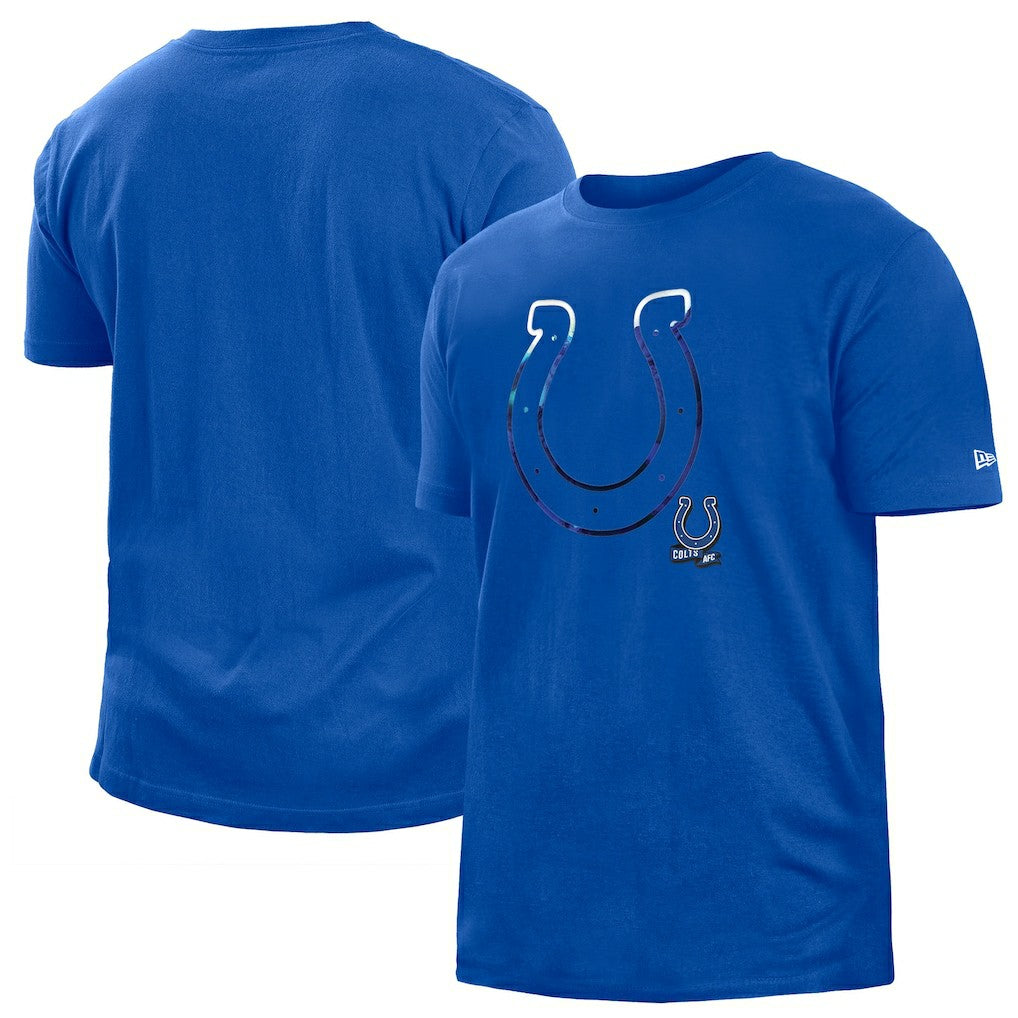 Indianapolis Colts New Era 2022 Sideline Ink Dye T-Shirt Blue | NFL