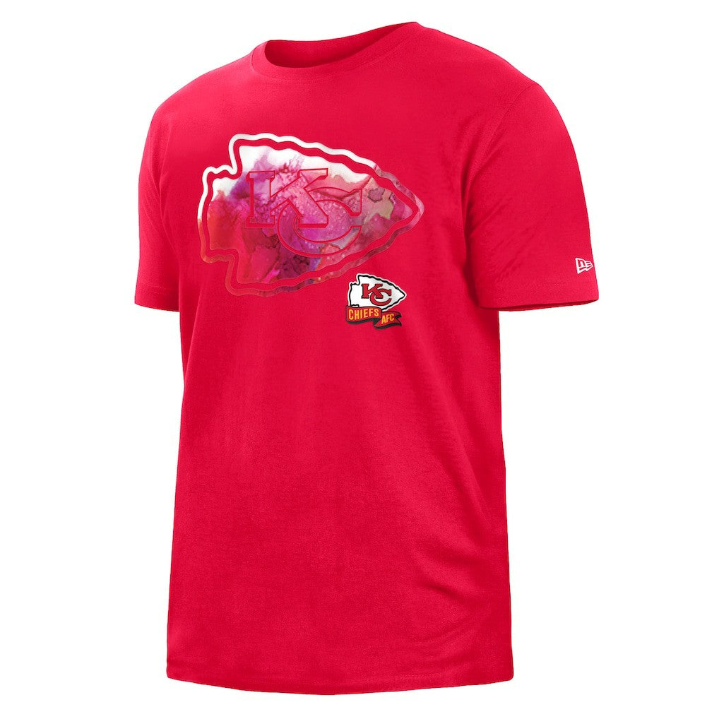 Kansas City Chiefs New Era 2022 Sideline Ink Dye T-Shirt Red | NFL