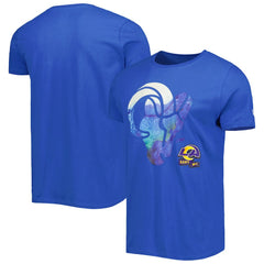 Los Angeles Rams New Era 2022 Sideline Ink Dye T-Shirt Royal | NFL