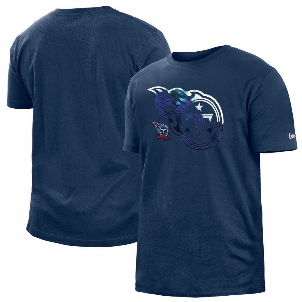 Tennessee Titans New Era 2022 Sideline Ink Dye T-Shirt Navy | NFL
