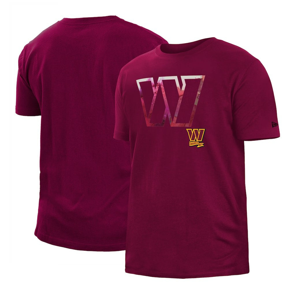 Washington Commanders New Era 2022 Sideline Ink Dye T-Shirt Burgundy | NFL