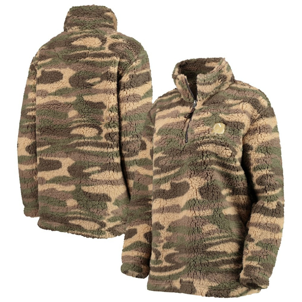 New Jersey Devils G-III Sports by Carl Banks Women's Sherpa Quarter-Zip Jacket - Camo - NHL