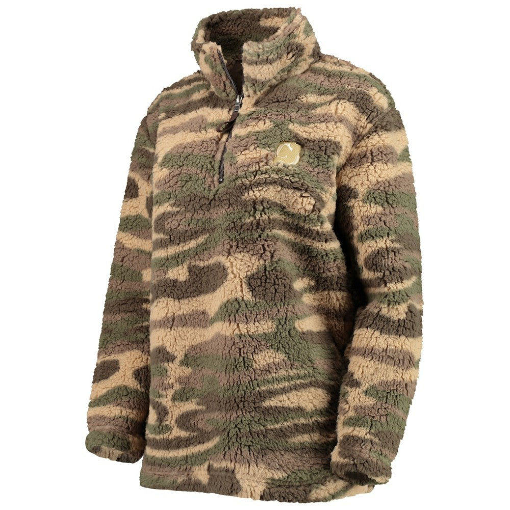 New Jersey Devils G-III Sports by Carl Banks Women's Sherpa Quarter-Zip Jacket - Camo - NHL