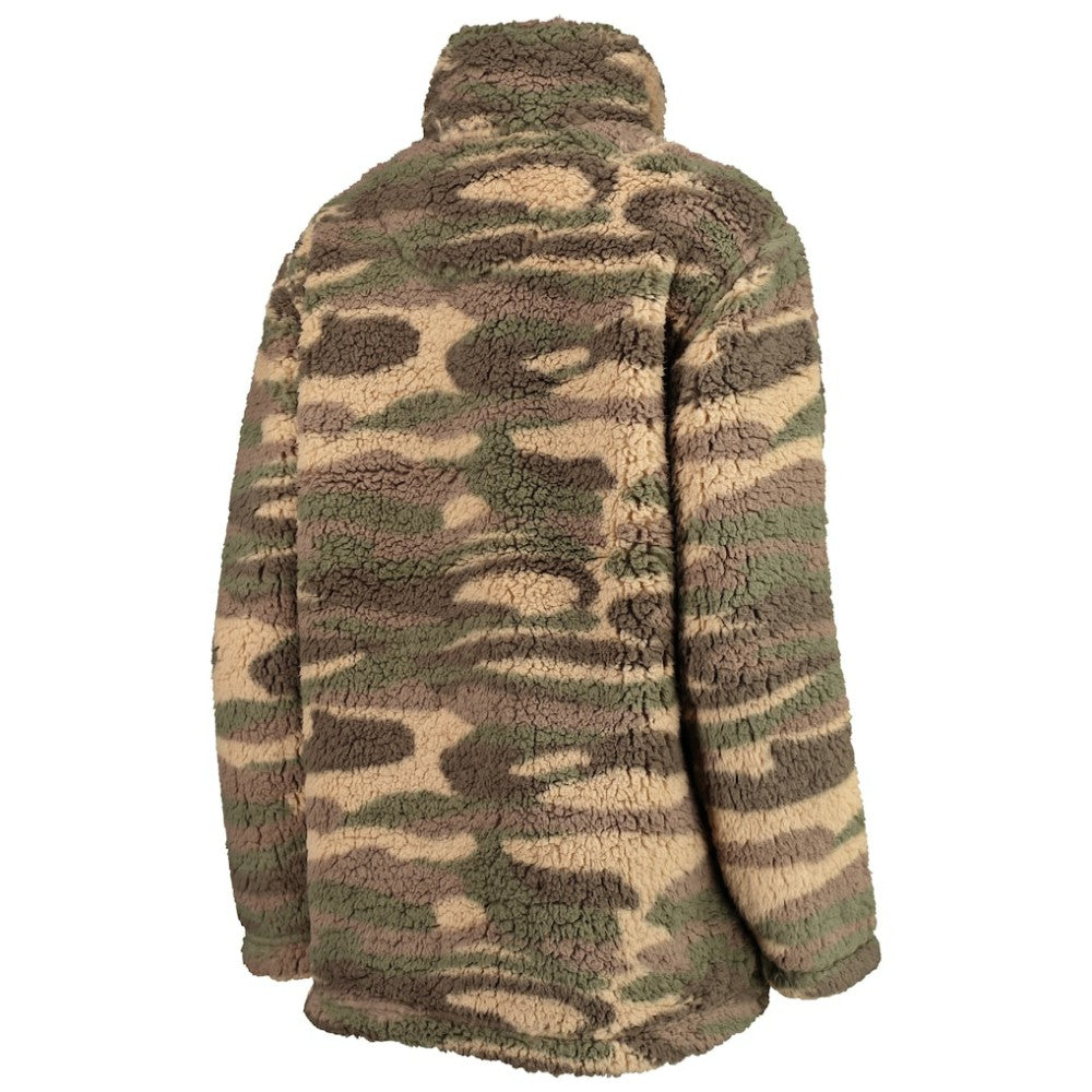 New Jersey Devils G-III Sports by Carl Banks Women's Sherpa Quarter-Zip Jacket - Camo - NHL