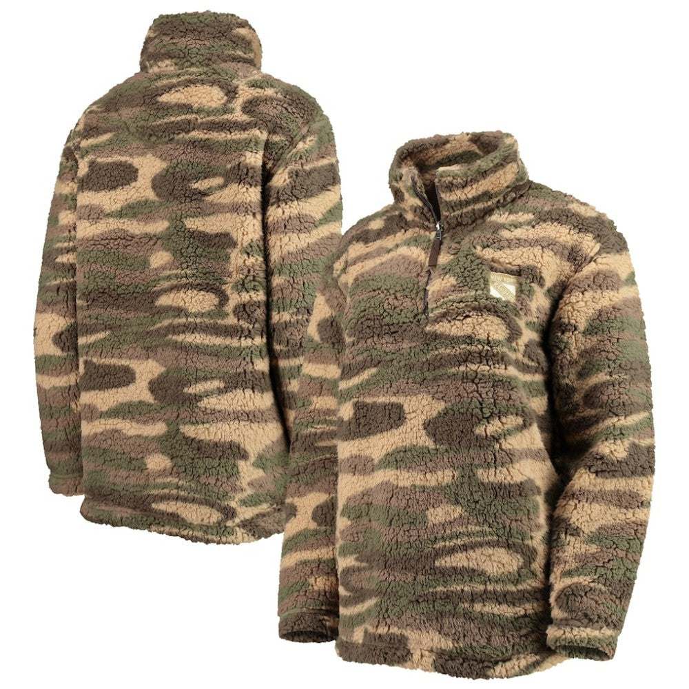 New York Rangers G-III Sports by Carl Banks Women's Sherpa Quarter-Zip Jacket - Camo - NHL