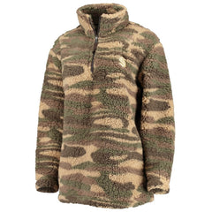 Seattle Kraken G-III Sports by Carl Banks Women's Sherpa Quarter-Zip Jacket - Camo - NHL