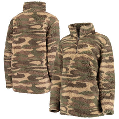 St. Louis Blues G-III Sports by Carl Banks Women's Sherpa Quarter-Zip Jacket - Camo - NHL