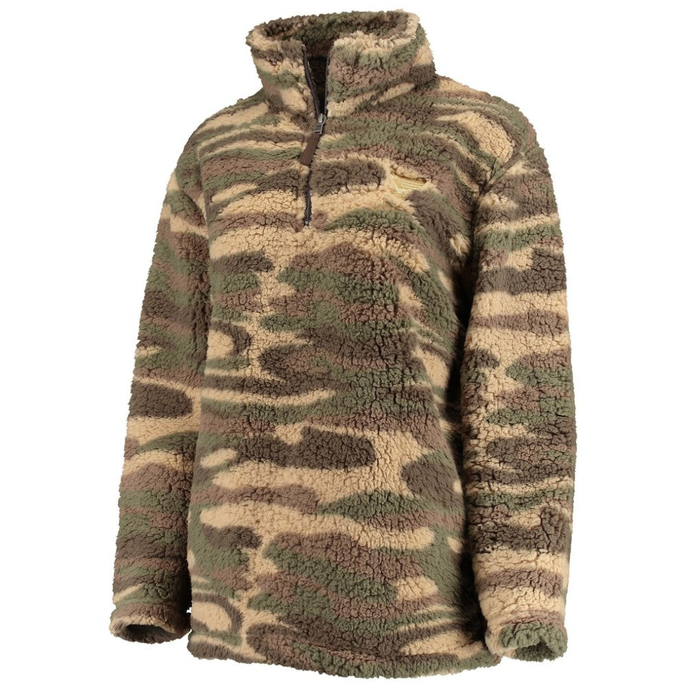 St. Louis Blues G-III Sports by Carl Banks Women's Sherpa Quarter-Zip Jacket - Camo - NHL