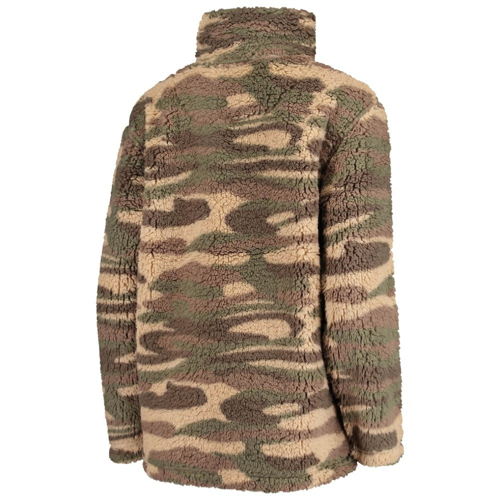 St. Louis Blues G-III Sports by Carl Banks Women's Sherpa Quarter-Zip Jacket - Camo - NHL