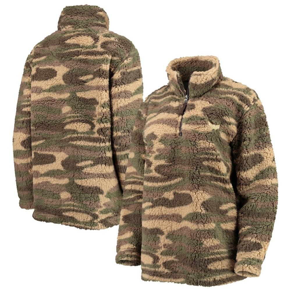 Washington Capitals G-III Sports by Carl Banks Women's Sherpa Quarter-Zip Jacket - Camo - NHL