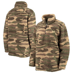 Washington Capitals G-III Sports by Carl Banks Women's Sherpa Quarter-Zip Jacket - Camo - NHL