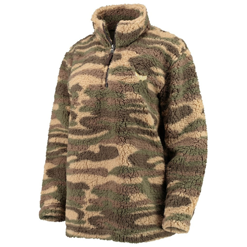 Washington Capitals G-III Sports by Carl Banks Women's Sherpa Quarter-Zip Jacket - Camo - NHL