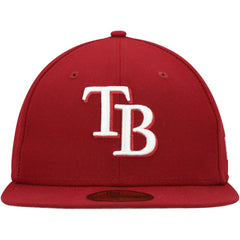 Tampa Bay Rays New Era White Logo 59FIFTY Fitted Hat - MLB