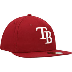 Tampa Bay Rays New Era White Logo 59FIFTY Fitted Hat - MLB