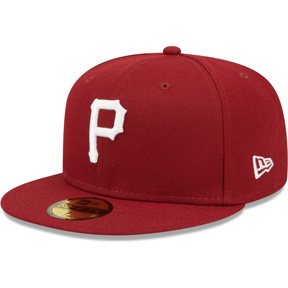 Pittsburgh Pirates New Era White Logo 59FIFTY Fitted Hat - MLB