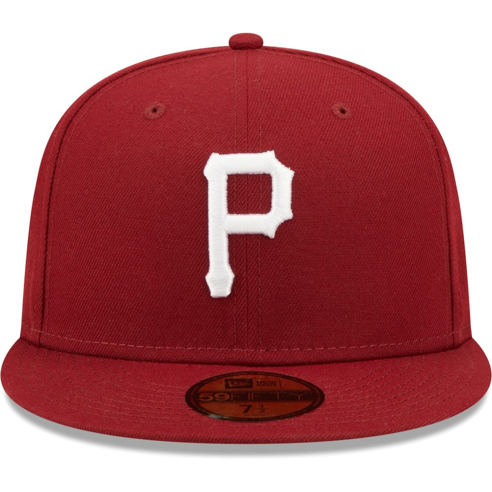 Pittsburgh Pirates New Era White Logo 59FIFTY Fitted Hat - MLB