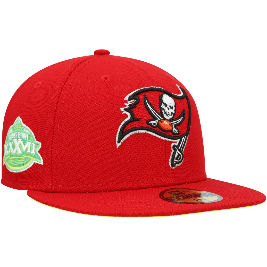 Tampa Bay Buccaneers New Era Super Bowl XXXVII Citrus Pop 59FIFTY Fitted Hat Scarlet | NFL
