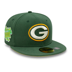 Green Bay Packers New Era Super Bowl XXXI Citrus Pop 59FIFTY Fitted Hat Green | NFL