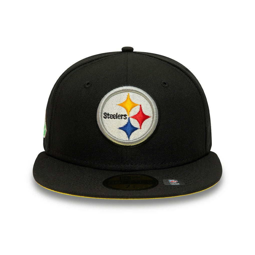 Pittsburgh Steelers New Era Super Bowl XL Citrus Pop 59FIFTY Fitted Hat Black | NFL