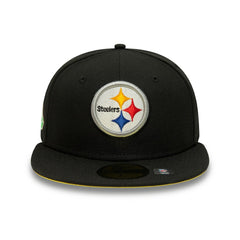 Pittsburgh Steelers New Era Super Bowl XL Citrus Pop 59FIFTY Fitted Hat Black | NFL