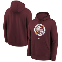 Washington Commanders Youth Alternate Logo Pullover Hoodie Burgundy | Nike for Sale