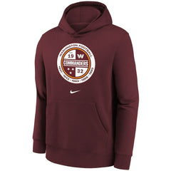 Washington Commanders Youth Alternate Logo Pullover Hoodie Burgundy | Nike for Sale