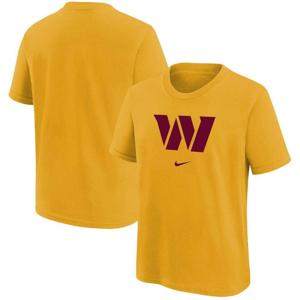 Washington Commanders Youth Team Logo T-Shirt Gold | Nike for Sale